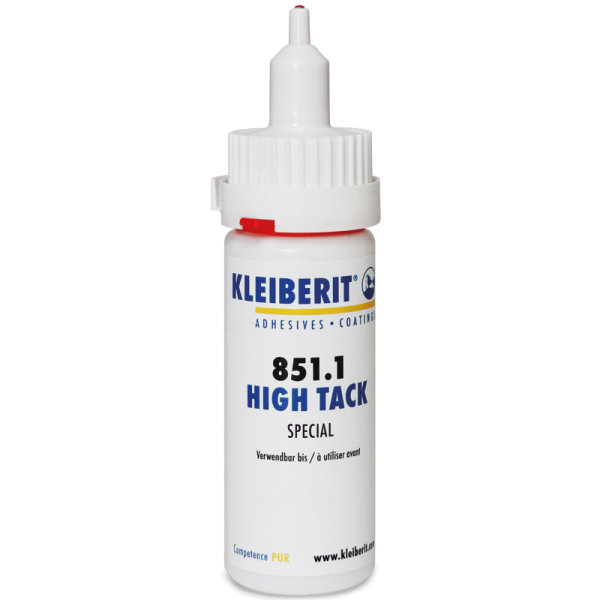 KLEIBERIT Sekundenklebstoff 851.1 - dickflüssig, für poröse / saugende Untergründe geeignet, High Tack