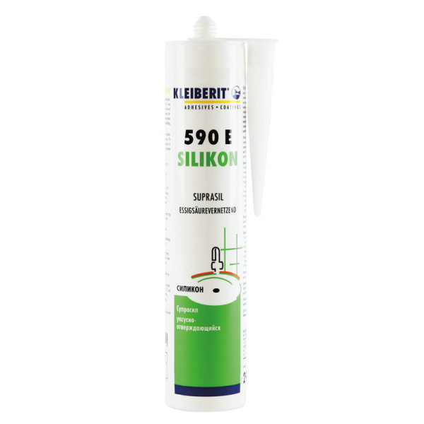 KLEIBERIT Silikondichtstoff, essigsäurevernetzend, 590.1 E weiß