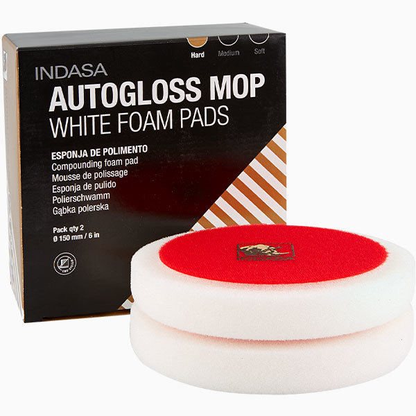 INDASA-Polierpads, AUTOGLOSS MOP White 80mm (5)